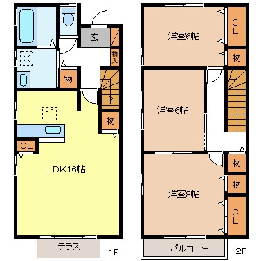 間取り図 バーディーハウス・ワン