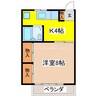 コーポ稲葉 1Kの間取り