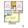 ウィル桜町D 2LDKの間取り