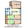 メゾンドール 3DKの間取り