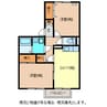 ファミールメゾン恵 2LDKの間取り