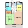 パルデンス城 2Kの間取り