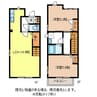サンメゾンIIＤ棟 2LDKの間取り