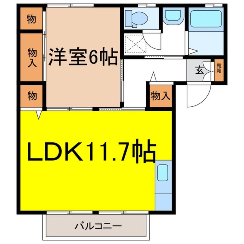 間取図 ディアス向日葵Ｂ棟