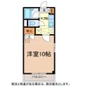 ウイライブケイ 1Kの間取り