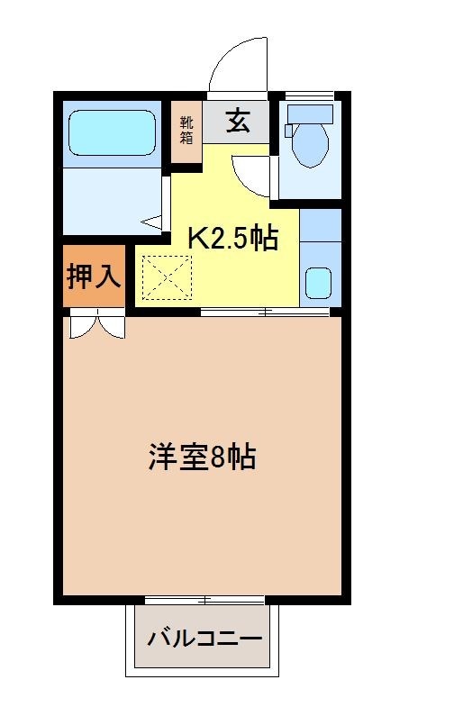 間取り図 コスモタウン三輪Ａ