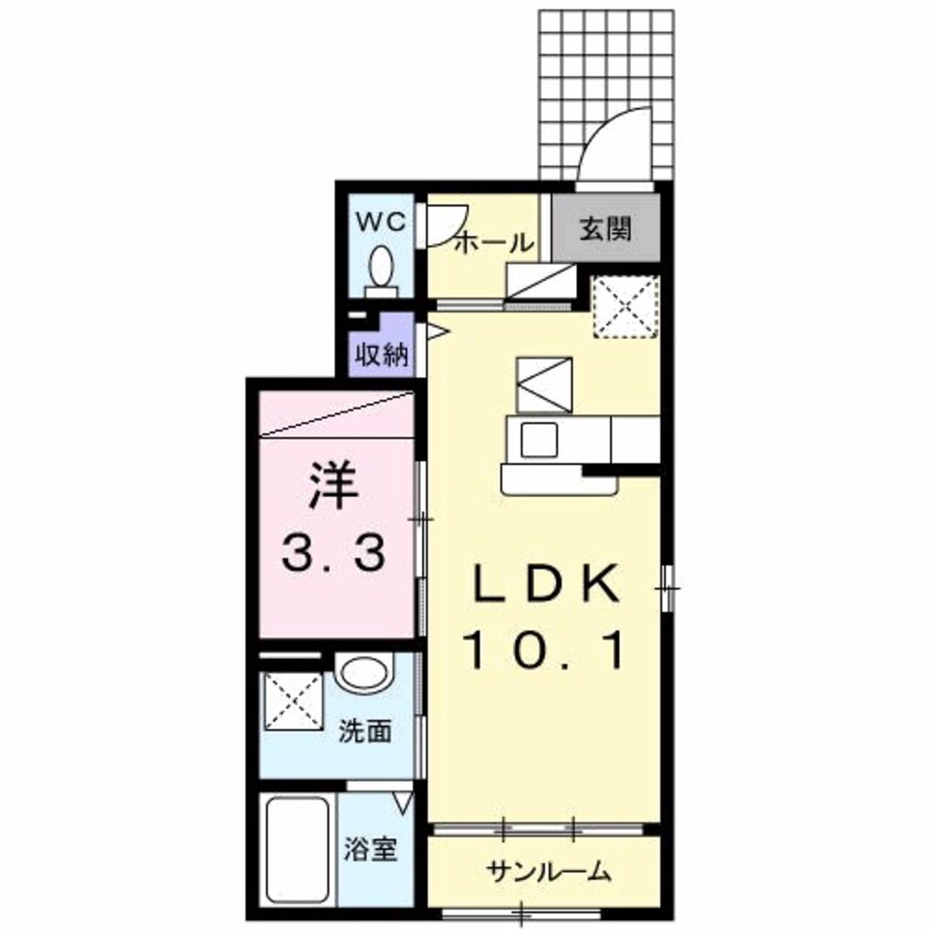 間取図 ヒル　ブローテ