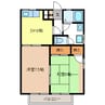 パシフィック宮島 2DKの間取り