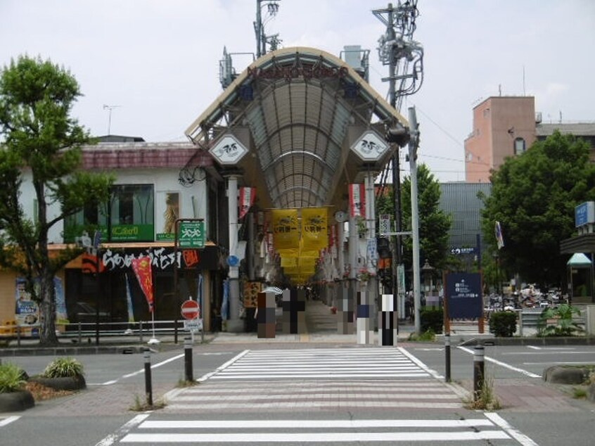 権堂商店街まで400m アブリール三輪田町