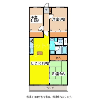間取図 アパルトマン上松