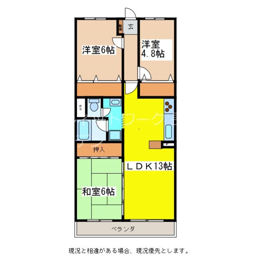 間取図 アパルトマン上松