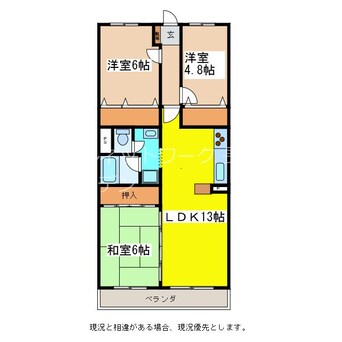 間取図 アパルトマン上松