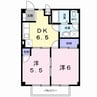 アメニティー大井 2DKの間取り