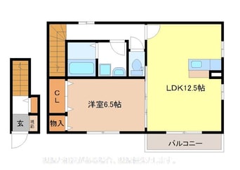 間取図 長野電鉄長野線/桐原駅 徒歩20分 2階 築16年