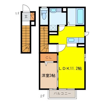 間取図 グランメールA