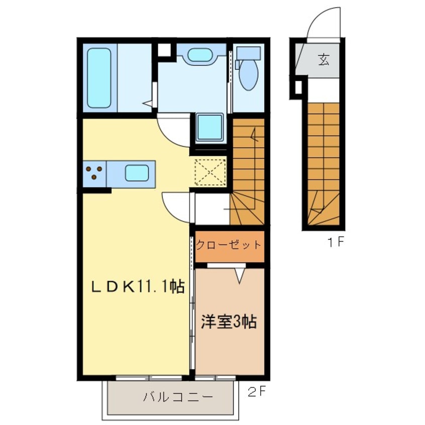 間取図 グランメールA