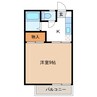 センチュリー若里 1Kの間取り