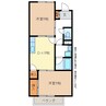 1階 築27年 2DKの間取り