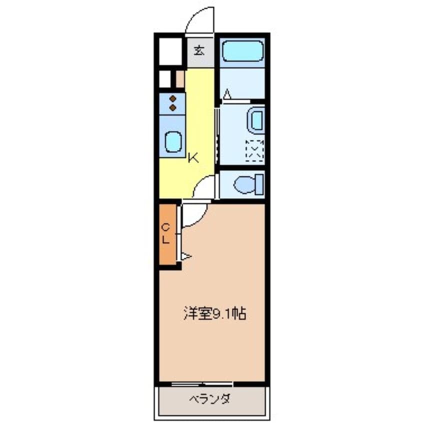 間取図 長野電鉄長野線/本郷駅 徒歩8分 1階 築8年