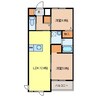 フォレスタK 2LDKの間取り