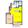 カーサ　アクアリオ 1LDKの間取り