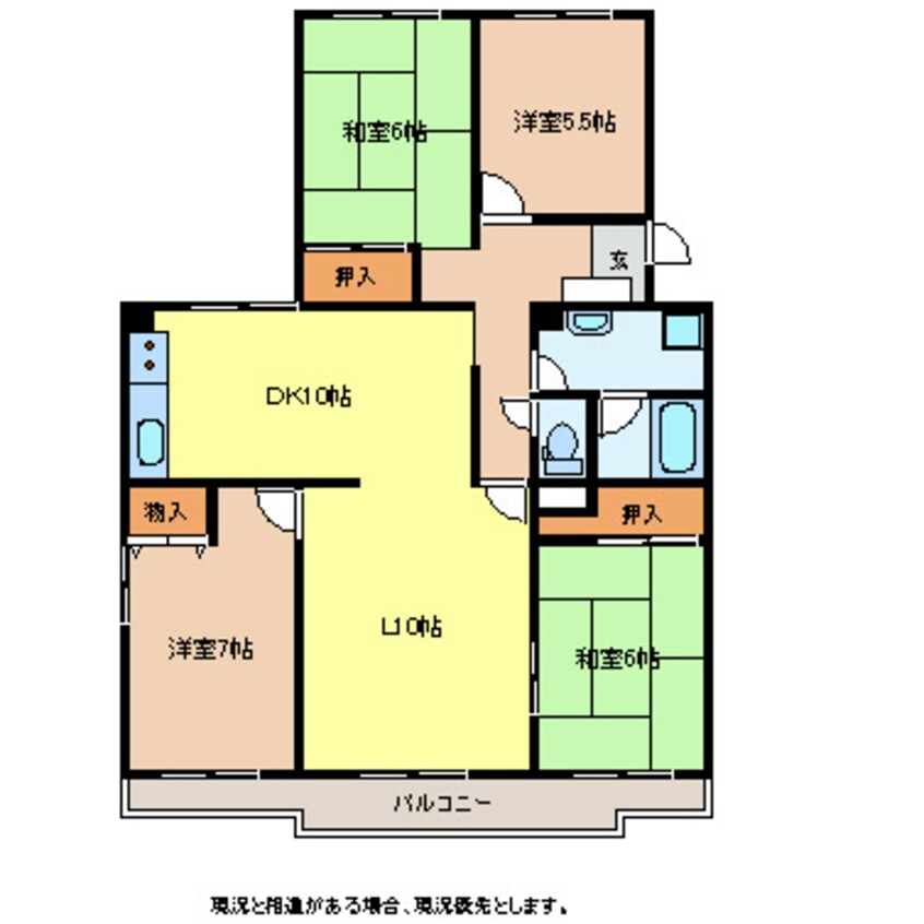 間取図 ステイツハウス栗田