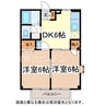 フローラハイムＳ 2DKの間取り