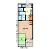 ＮＥＷ　ＨＯＵＳＥ・とくなが 1Kの間取り