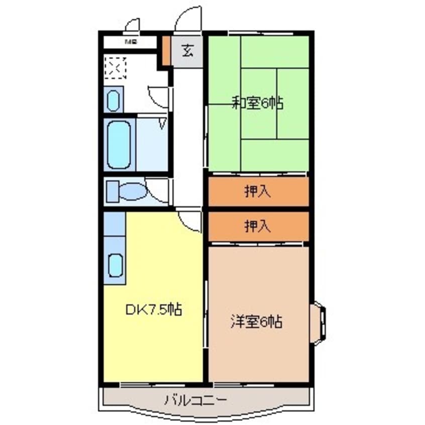 間取図 Ｔｗｉｎｋｌｅ  ＵＮＯ
