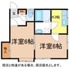 長野電鉄長野線/善光寺下駅 徒歩6分 1階 築34年 2Kの間取り