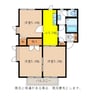 フローラルフジＡ棟 3Kの間取り