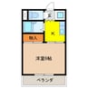 信越本線/長野駅 徒歩28分 3階 築39年 1Kの間取り