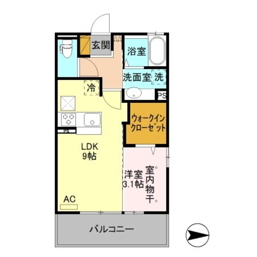 間取図 レセンテ塚田