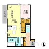 Ｊ－Ｒｏｏｍ☆妃　参番館　東之門 1LDKの間取り