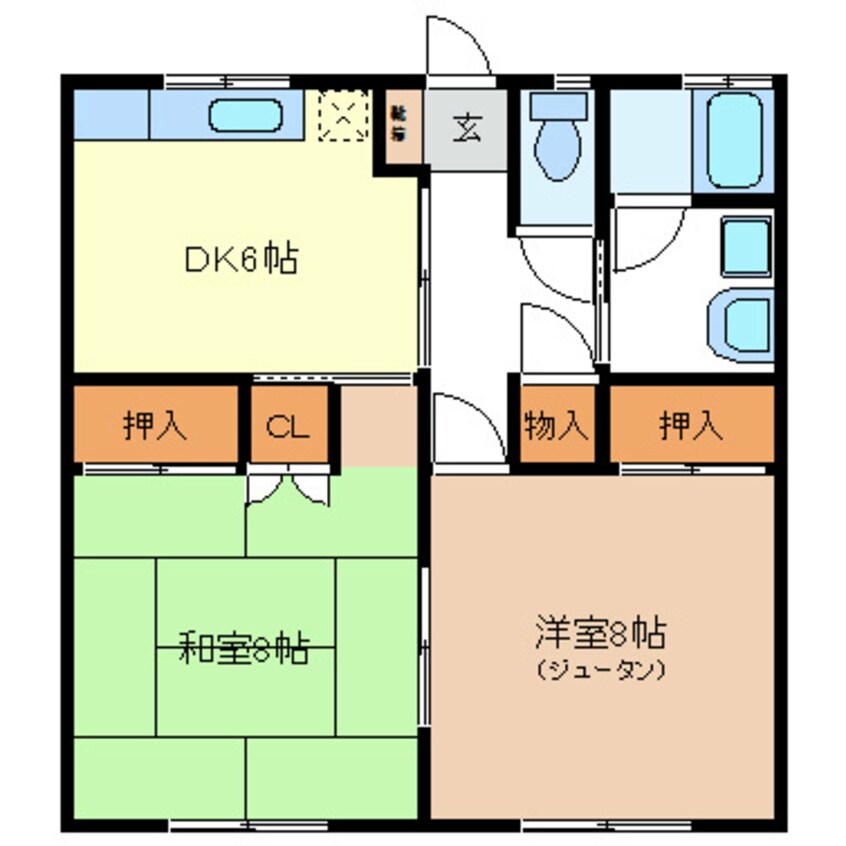 間取図 赤沼ハイツ