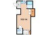 サンフラワー三輪 1Rの間取り