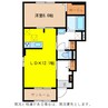 エトワールエスポ 1LDKの間取り