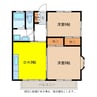長野電鉄長野線/朝陽駅 徒歩19分 2階 築33年 2DKの間取り