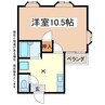 信越本線/長野駅 バス:14分:停歩3分 2階 築35年 1Kの間取り