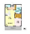 ライフコア吉田小町 1LDKの間取り