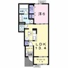 メゾンドモア 1LDKの間取り