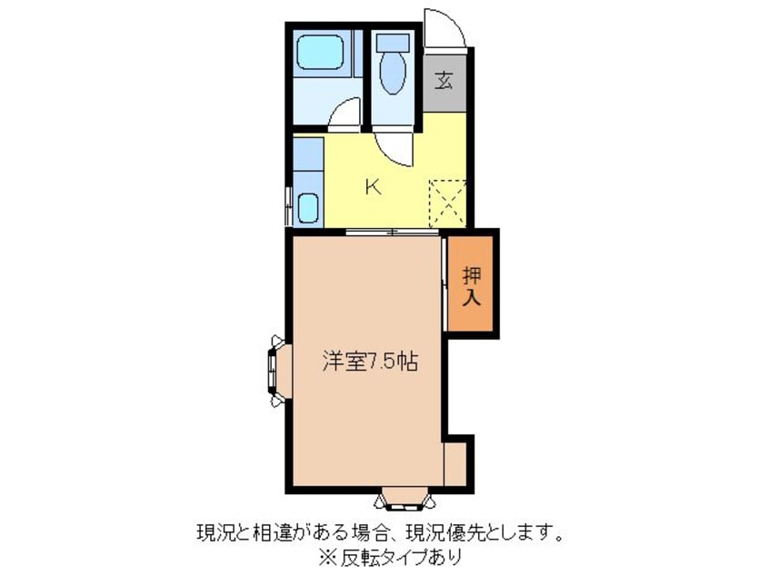 間取図 信越本線/安茂里駅 徒歩2分 2階 築34年
