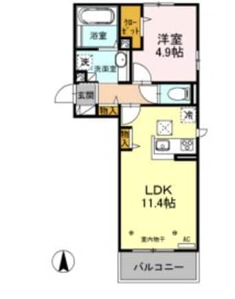 間取図 長野電鉄長野線/善光寺下駅 徒歩6分 1階 築5年