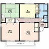 パインヒルズ上松 3DKの間取り