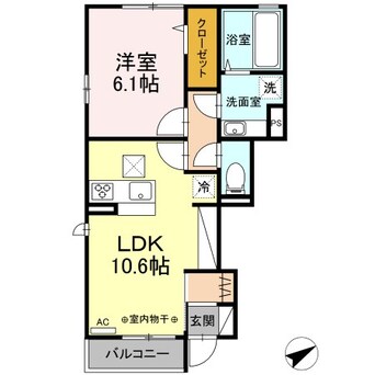 間取図 信越本線/長野駅 徒歩16分 1階 築4年