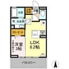 プレジール高田 1LDKの間取り