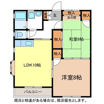 間取図 コーポＴ＆Ｓ2