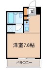 長野電鉄長野線/権堂駅 徒歩9分 5階 築42年 1Rの間取り
