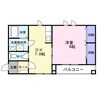 アグリーアブル 1DKの間取り