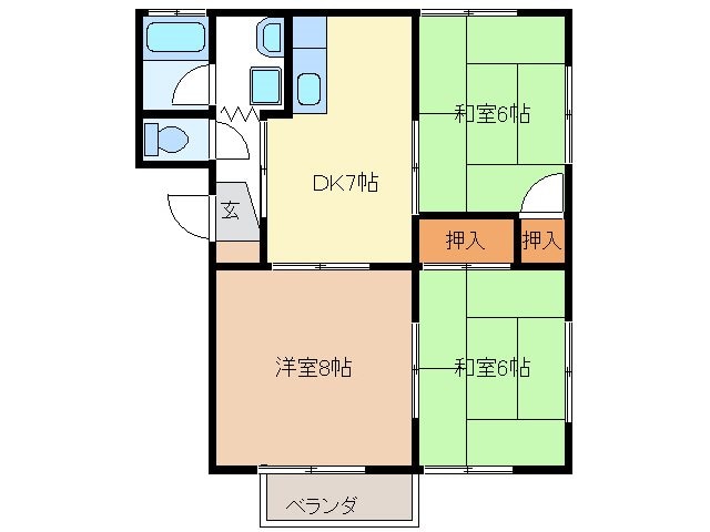 間取り図 プラザやまざき２